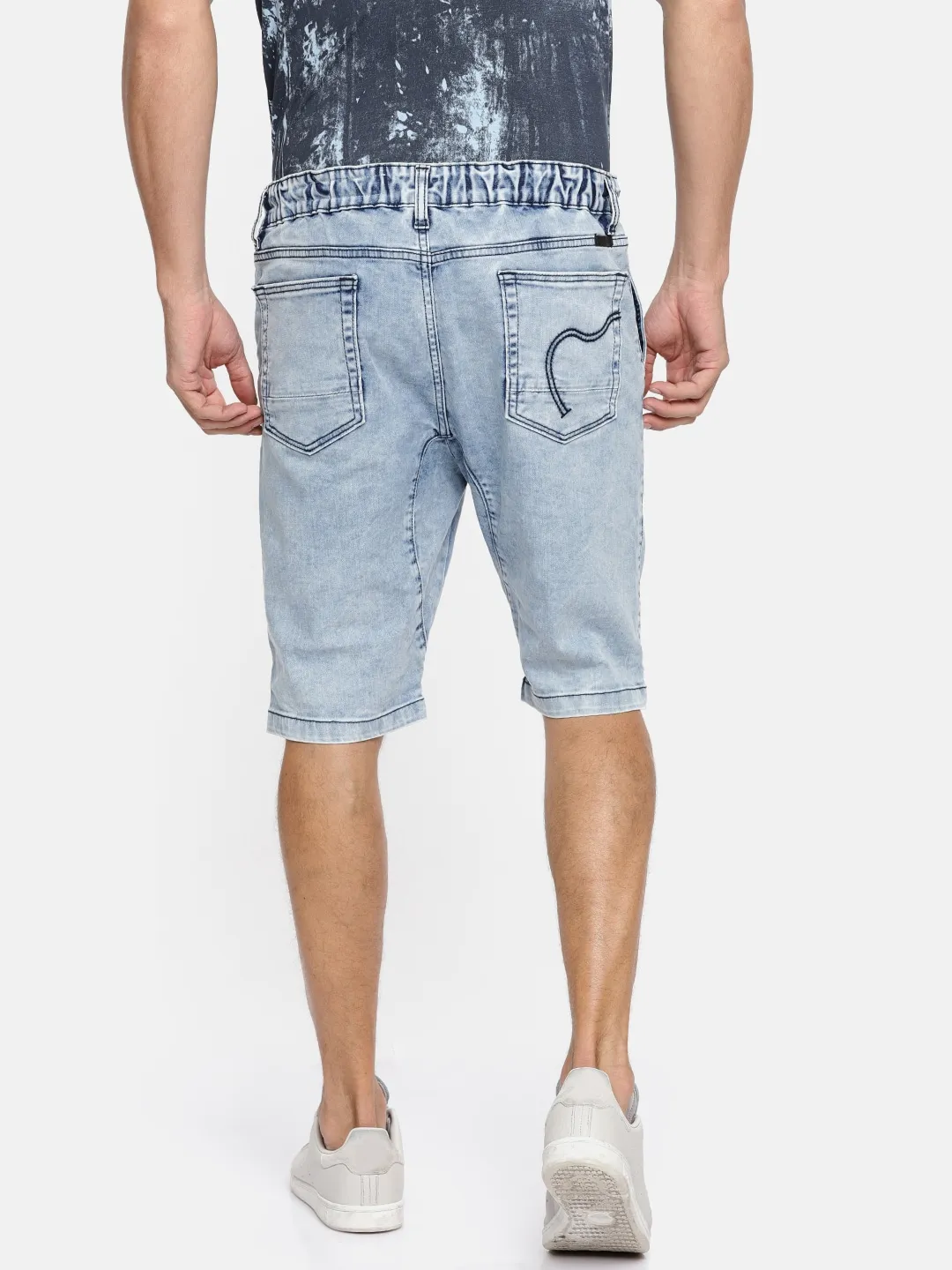 Blue Shorts Fit Men's Shorts by Being Human Clothing - Image 3