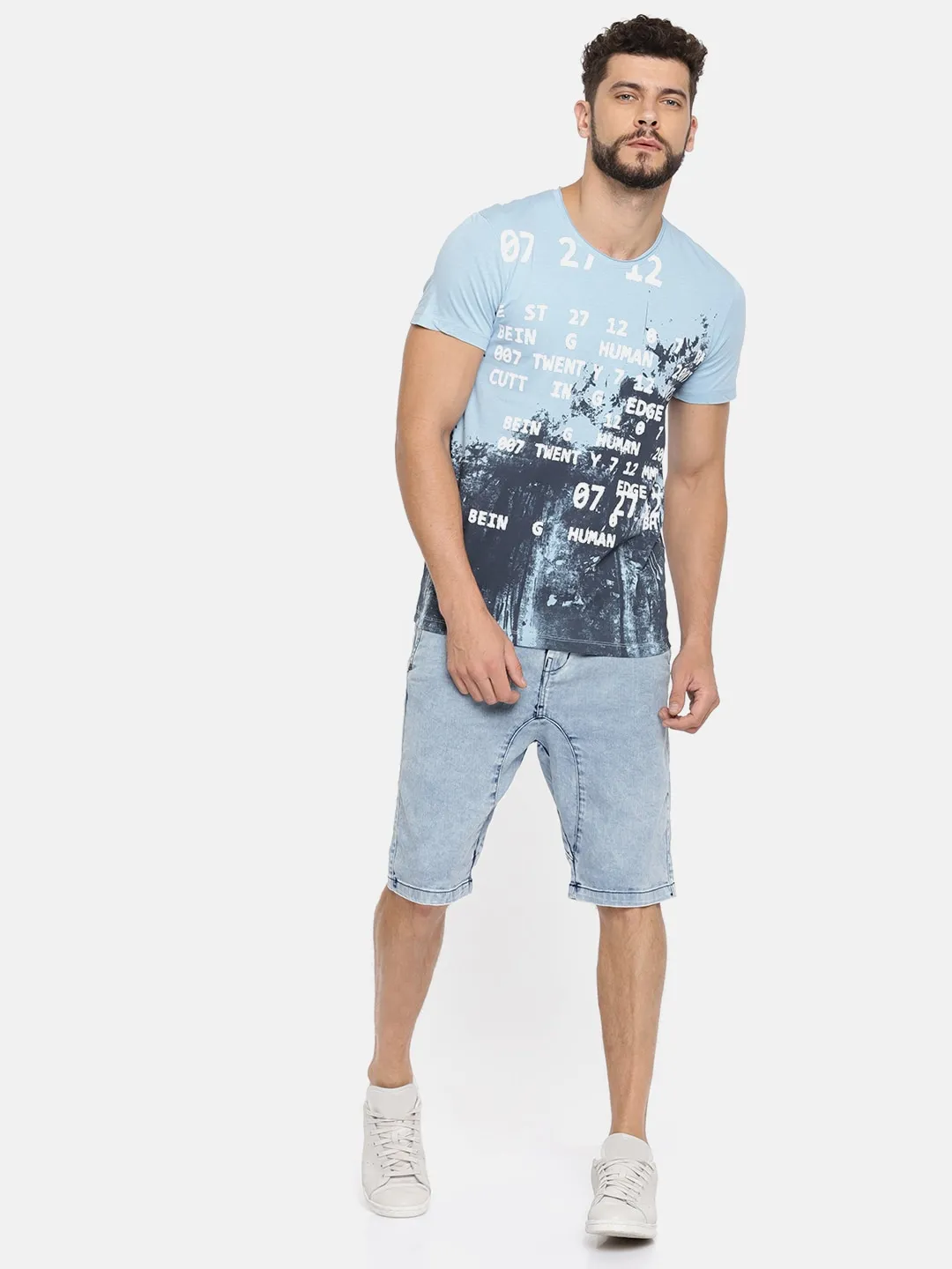 Blue Shorts Fit Men's Shorts by Being Human Clothing - Image 5