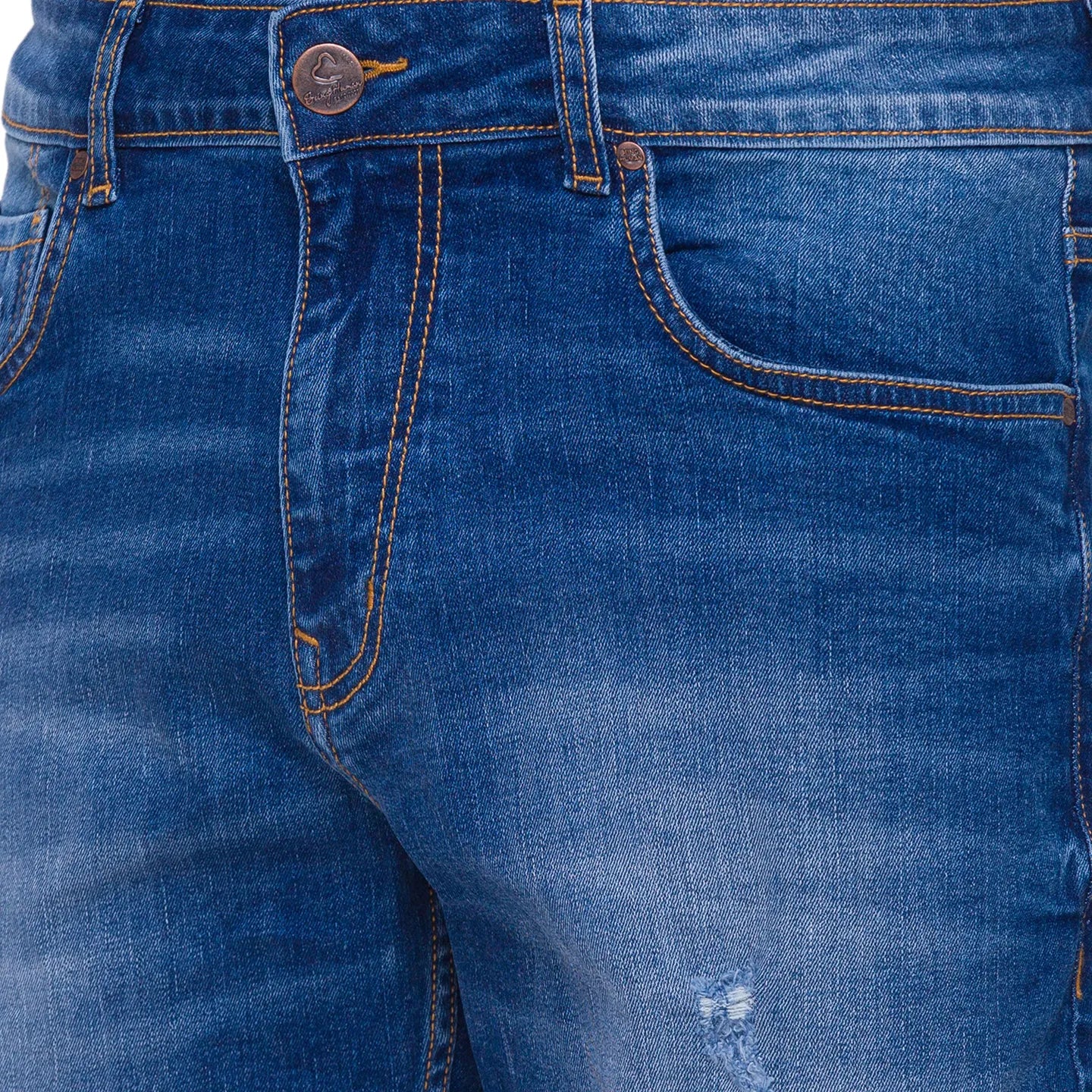 Blue Shorts Fit Men's Shorts by Being Human Clothing - Image 3