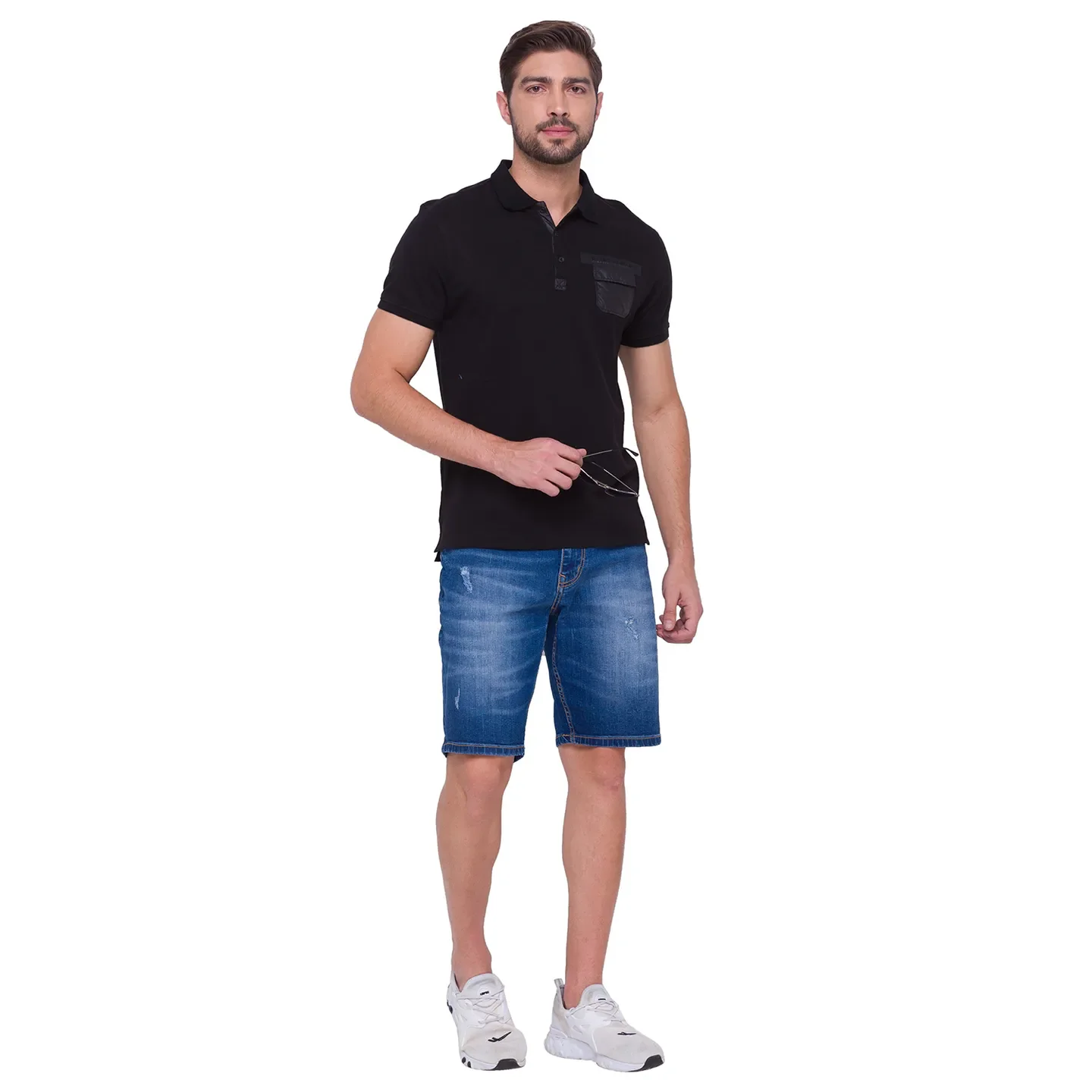 Blue Shorts Fit Men's Shorts by Being Human Clothing - Image 5