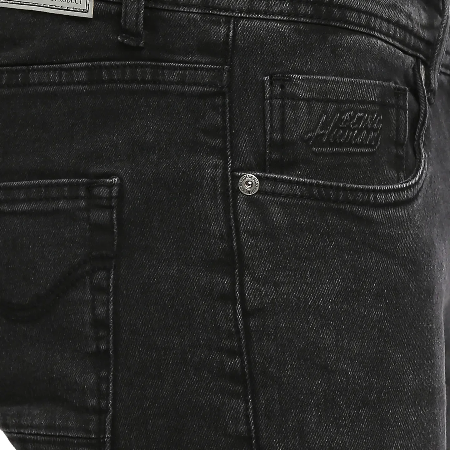 Black Skinny Cropped Fit Men's Denims by Being Human Clothing - Image 4