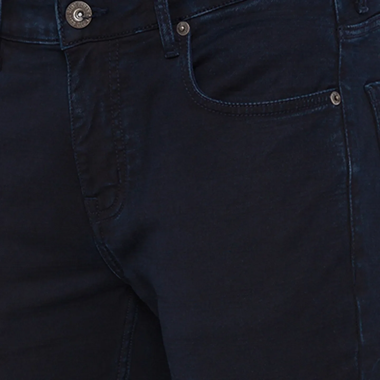 Blue Skinny Cropped Fit Men's Denims by Being Human Clothing - Image 4