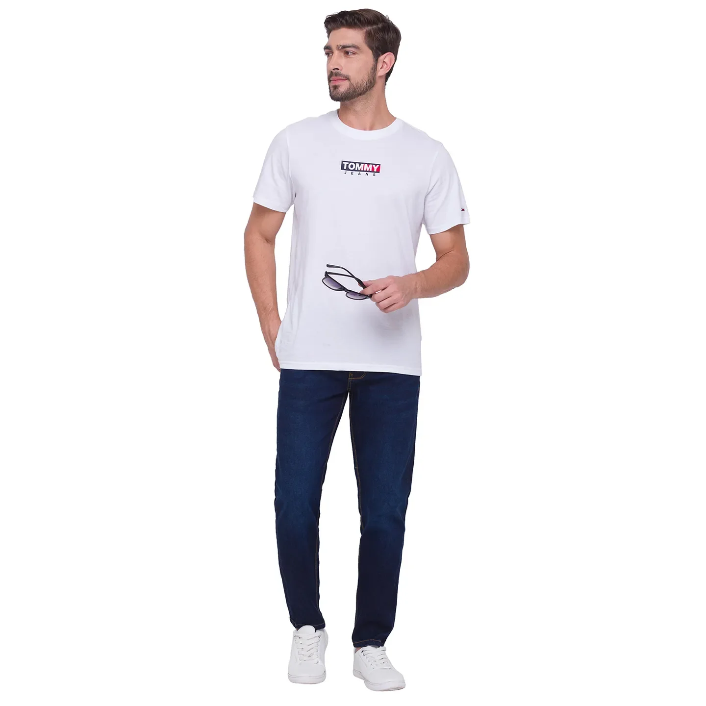 Blue Skinny Cropped Fit Men's Denims by Being Human Clothing - Image 5