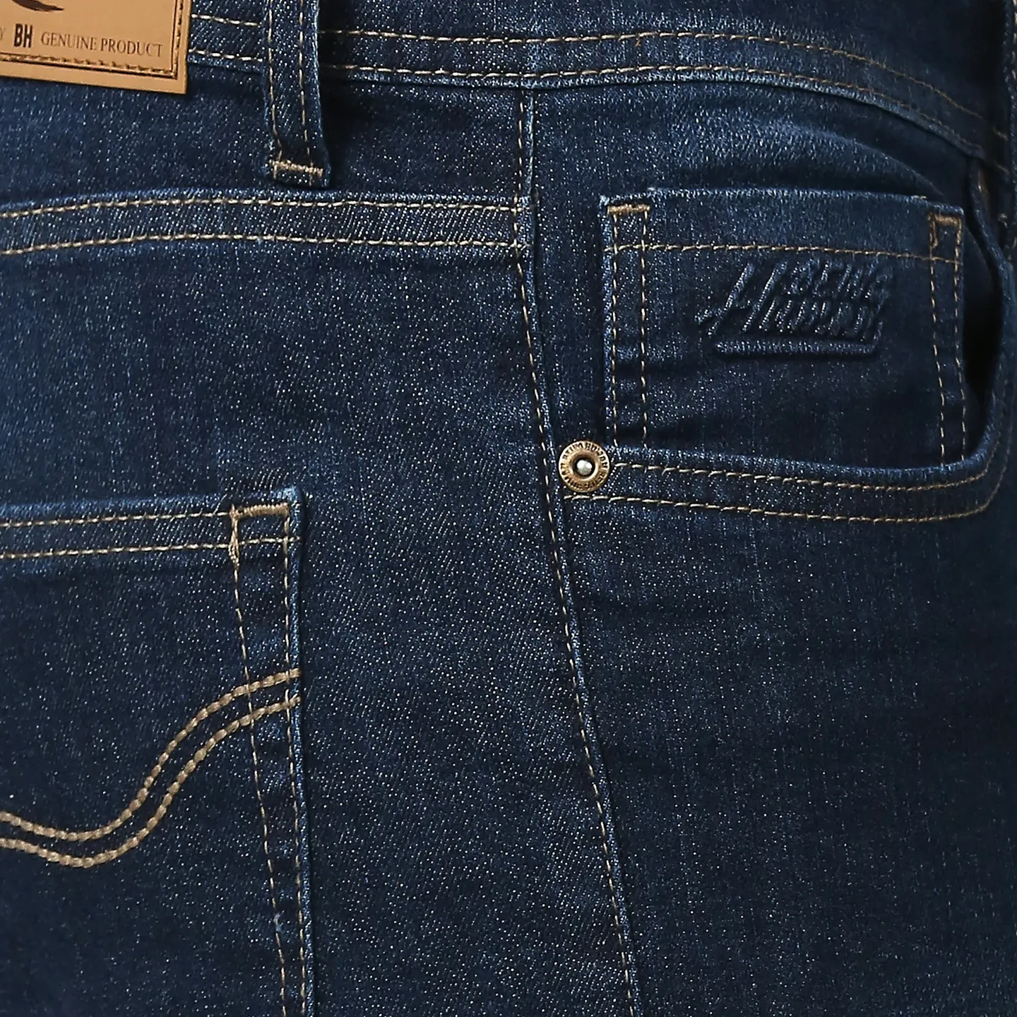 Blue Skinny Cropped Fit Men's Denims by Being Human Clothing - Image 4