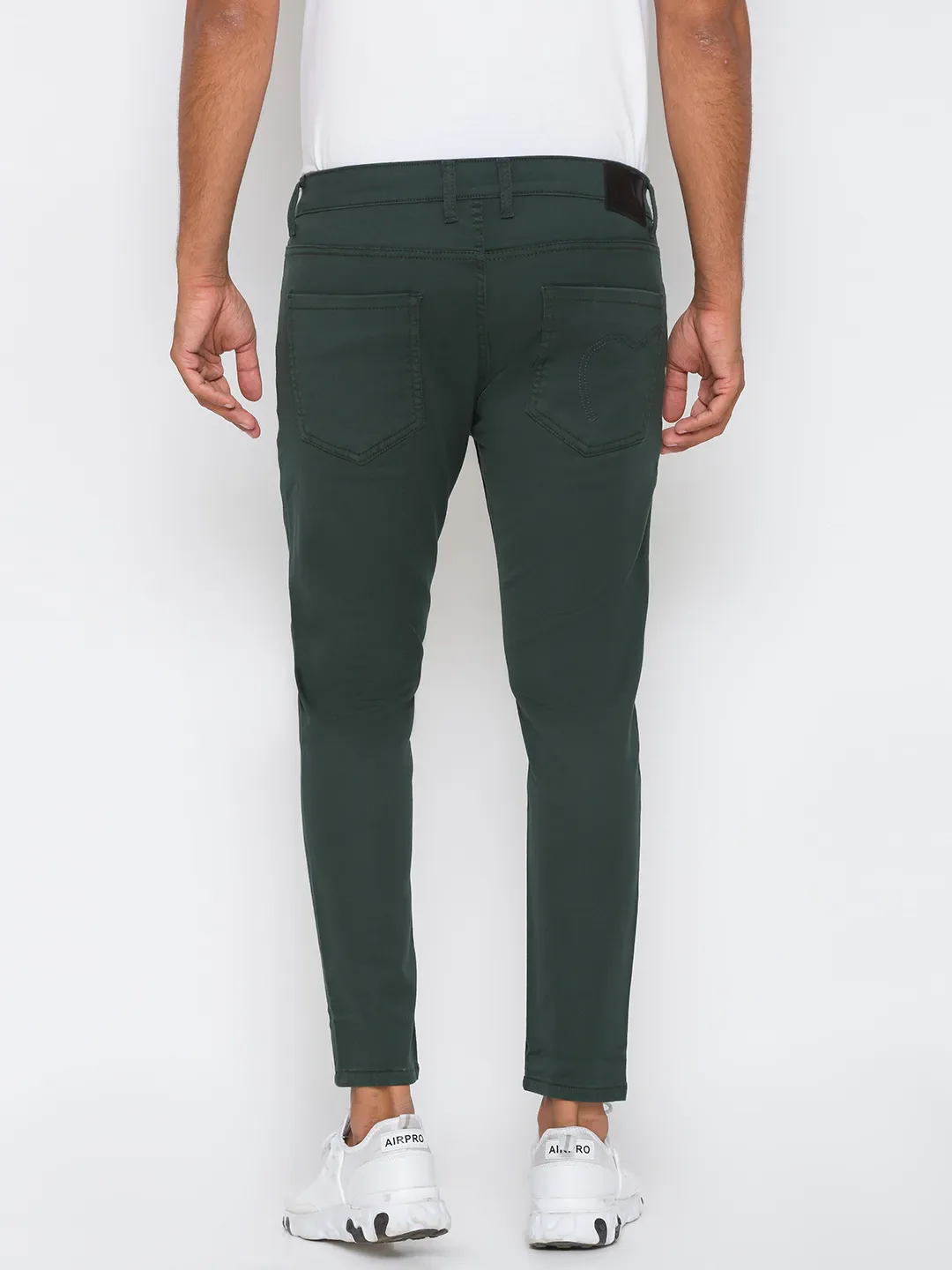 Green Skinny Cropped Fit Men's Denims by Being Human Clothing - Image 3