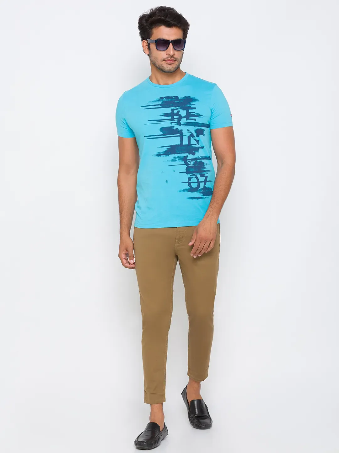 Khaki Skinny Cropped Fit Men's Denims by Being Human Clothing - Image 2