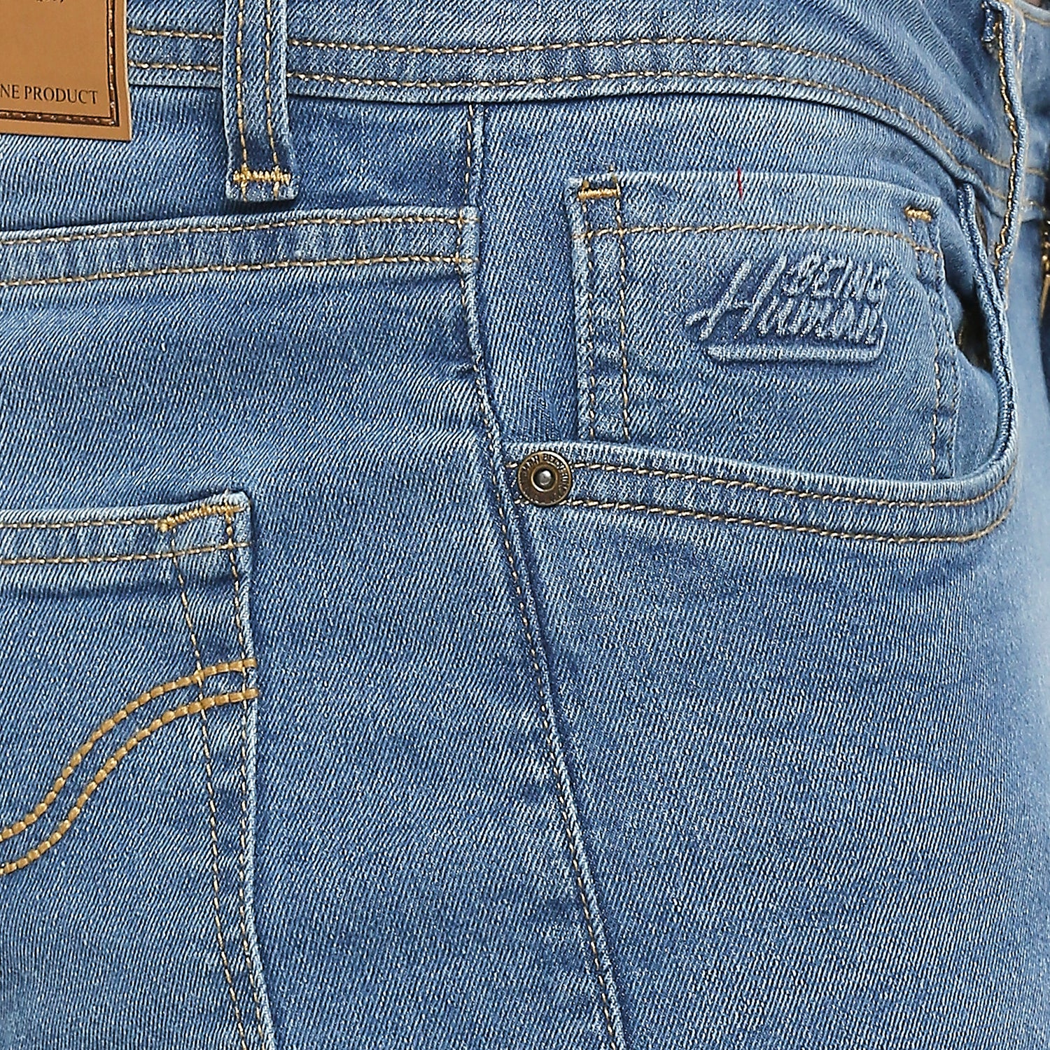 Light Tone Skinny Cropped Fit Denims For Men By Being Human Clothing - Image 2