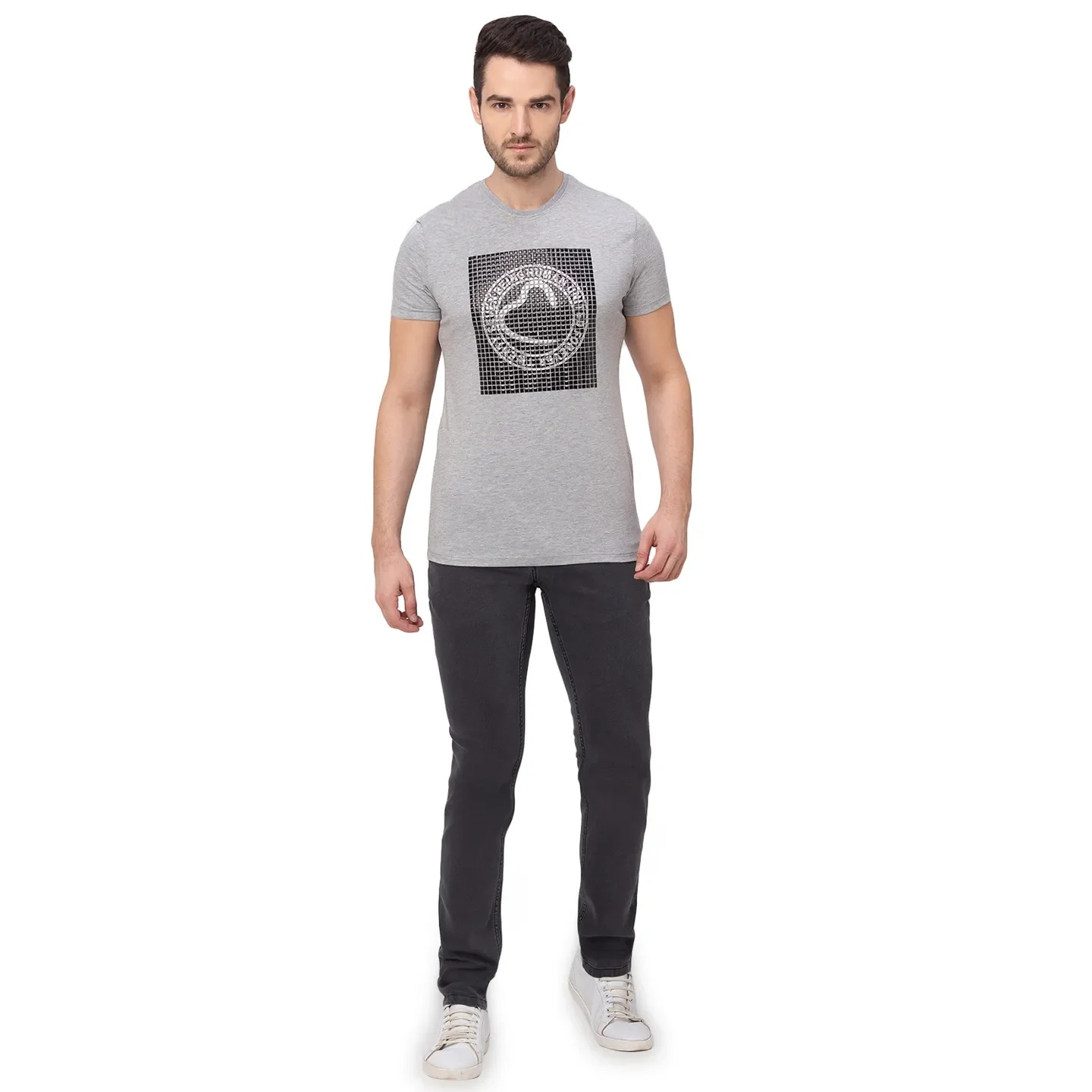 Black Skinny Straight Fit Men's Denims by Being Human Clothing - Image 4