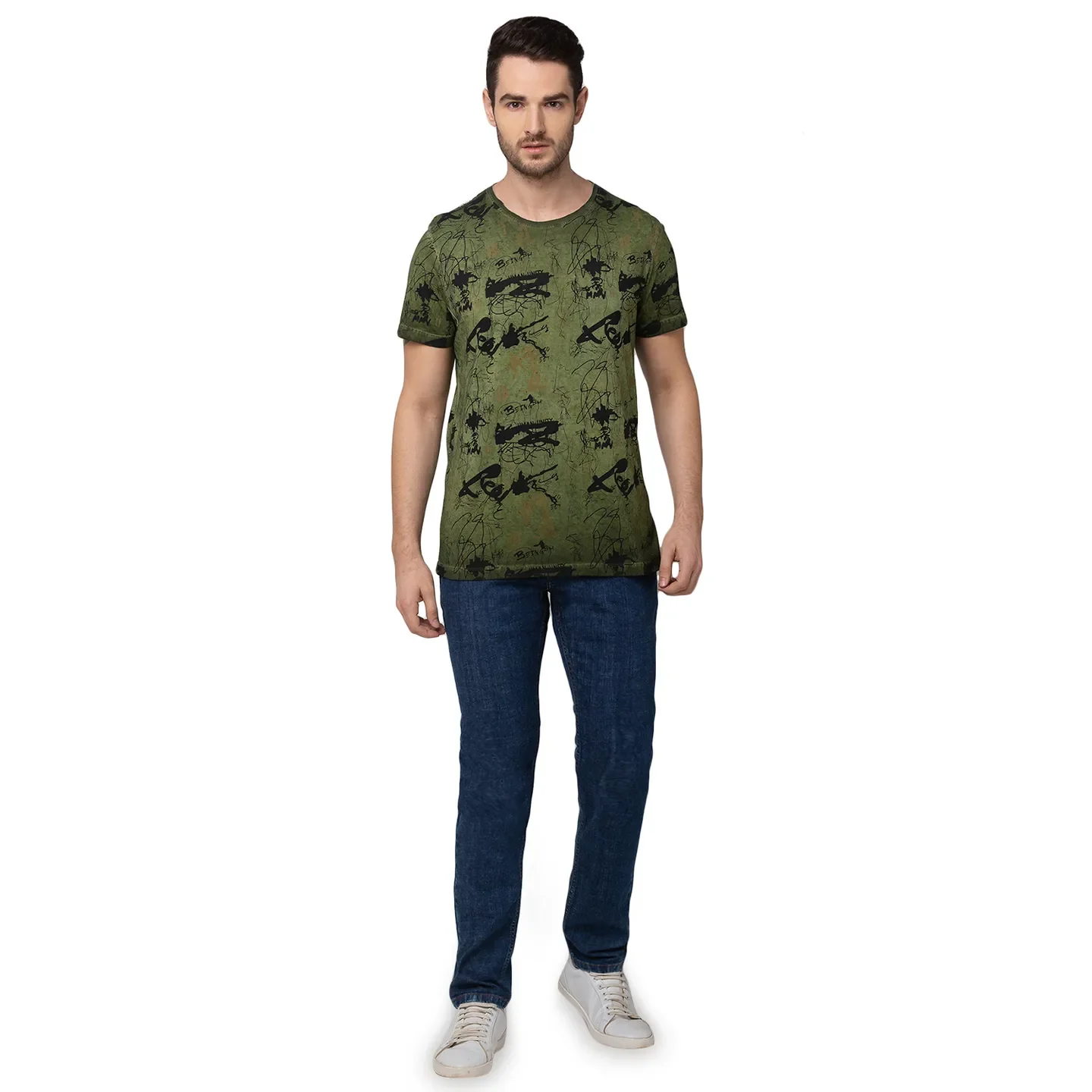Blue Skinny Straight Fit Men's Denims by Being Human Clothing - Image 5