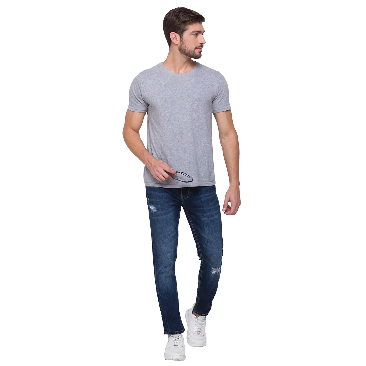Blue Skinny Straight Fit Men's Denims by Being Human Clothing - Image 2