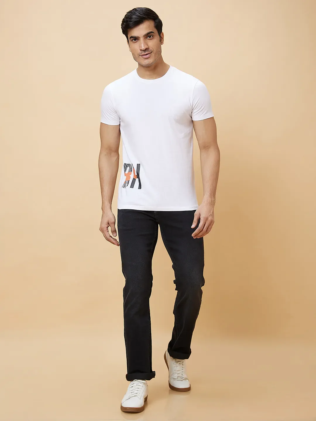 Dark Black Skinny Fit Denims For Men By Being Human Clothing - Image 4