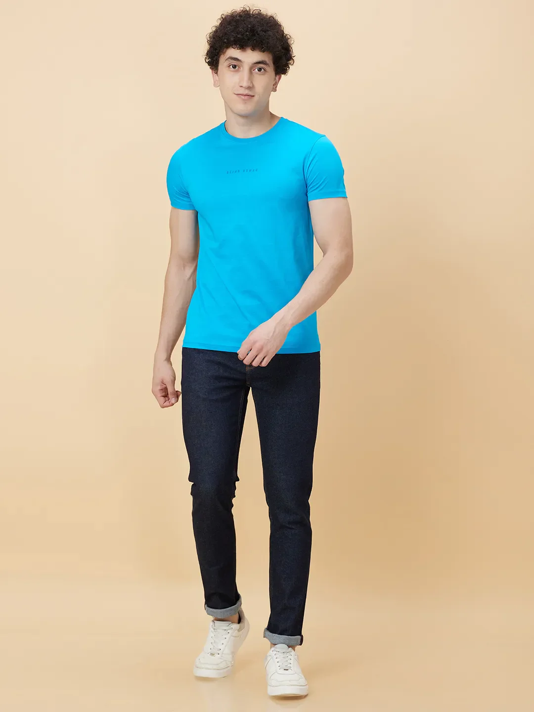 Blue Skinny Fit Men's Denims by Being Human Clothing - Image 2