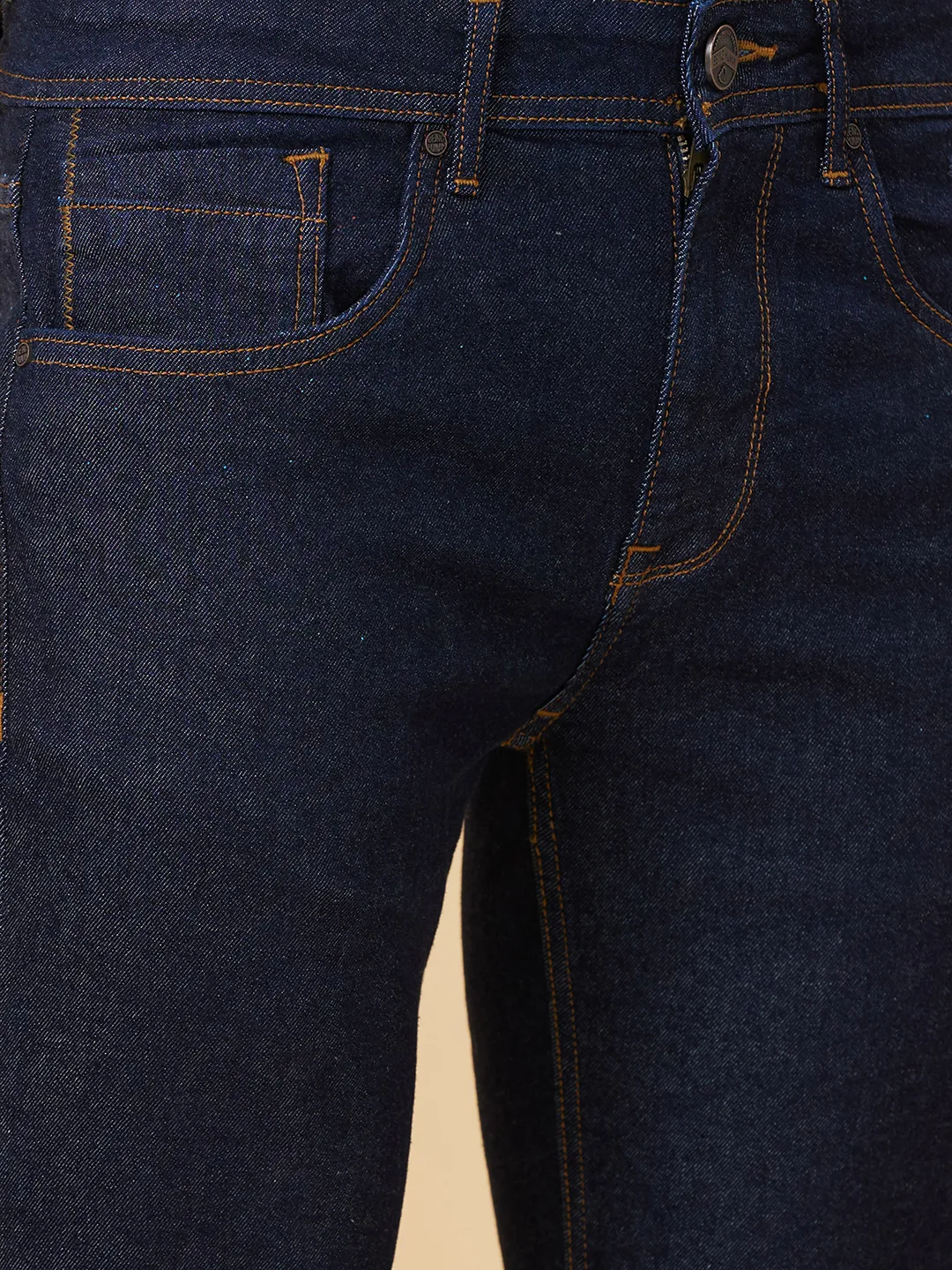 Blue Skinny Fit Men's Denims by Being Human Clothing - Image 5