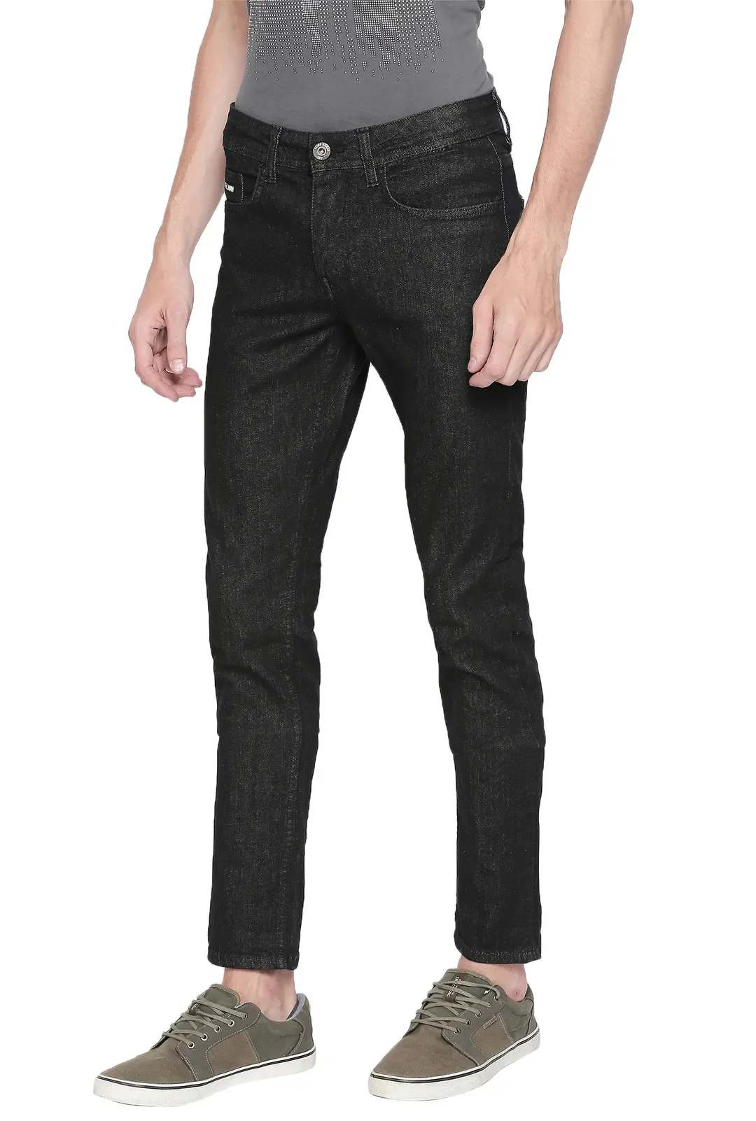 Blue Skinny Straight Fit Men's Denims by Being Human Clothing - Image 3