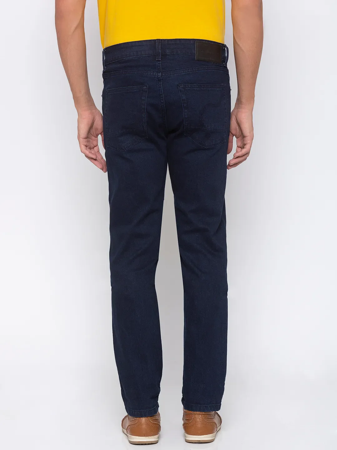 Blue Skinny Straight Fit Men's Denims by Being Human Clothing - Image 5