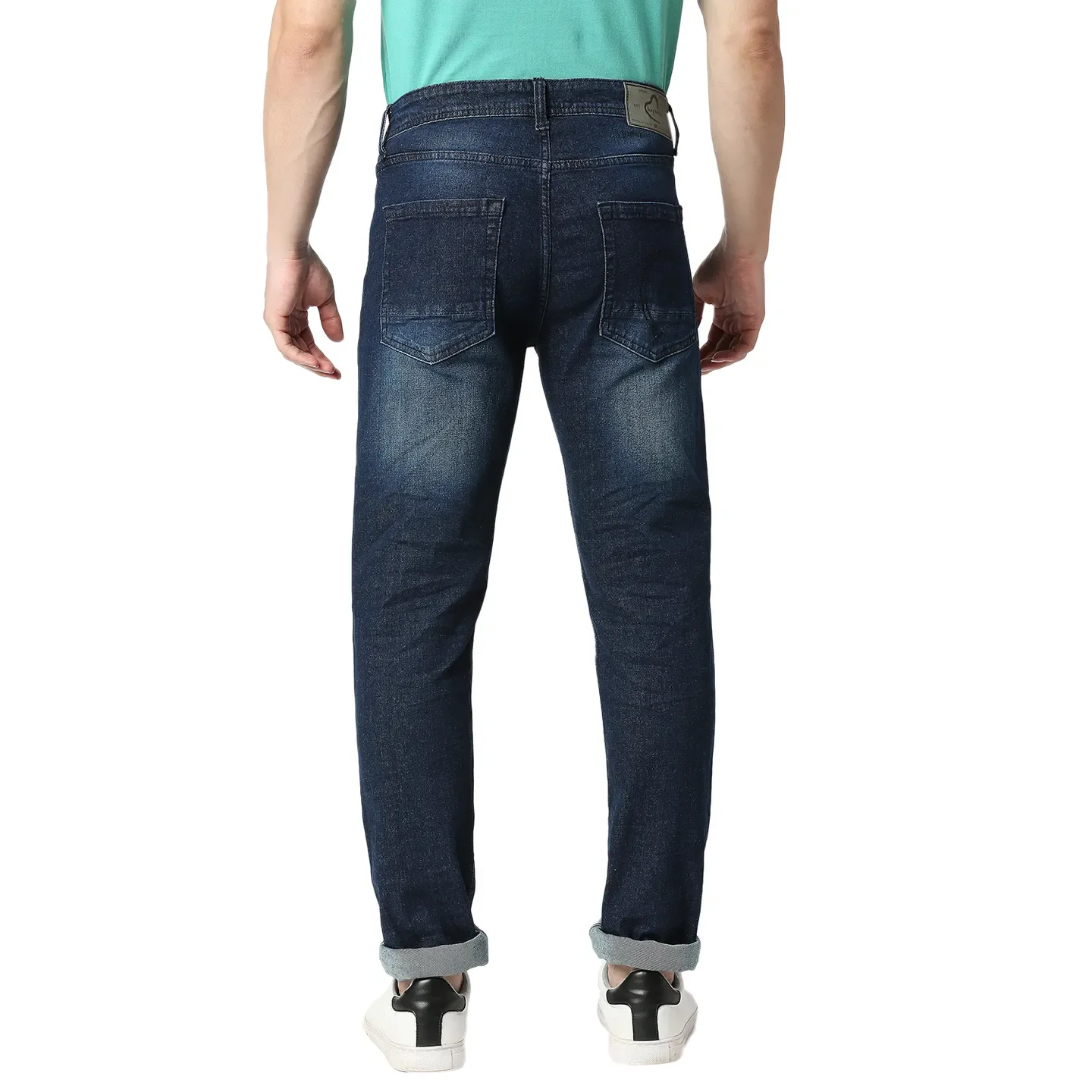 Blue Skinny Straight Fit Men's Denims by Being Human Clothing - Image 3