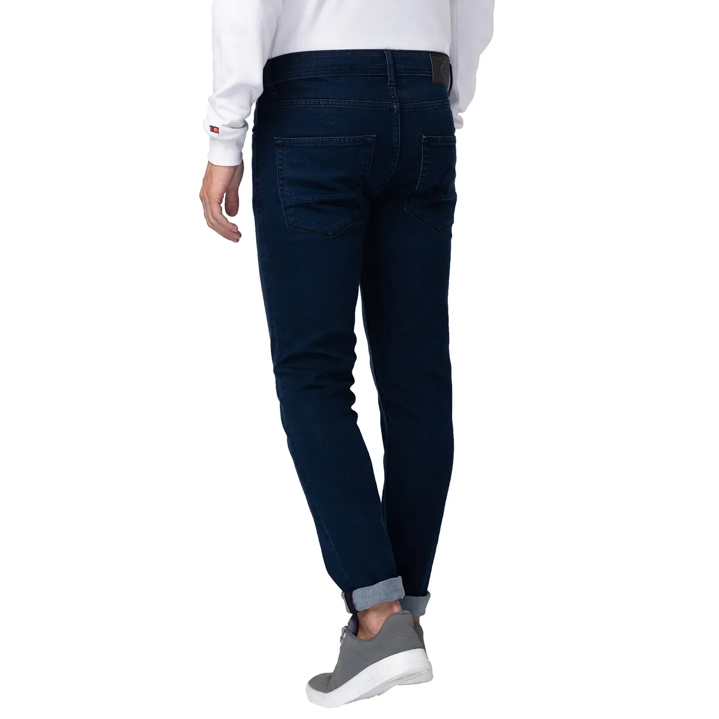 Blue Skinny Straight Fit Men's Denims by Being Human Clothing - Image 3