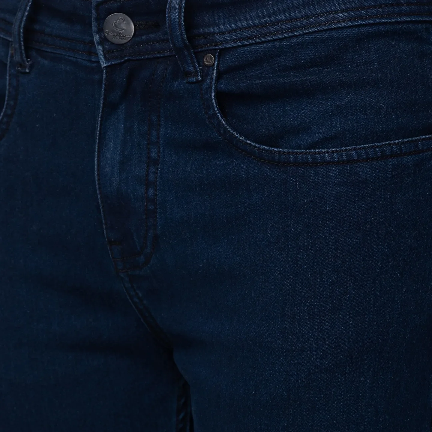 Blue Skinny Straight Fit Men's Denims by Being Human Clothing - Image 4