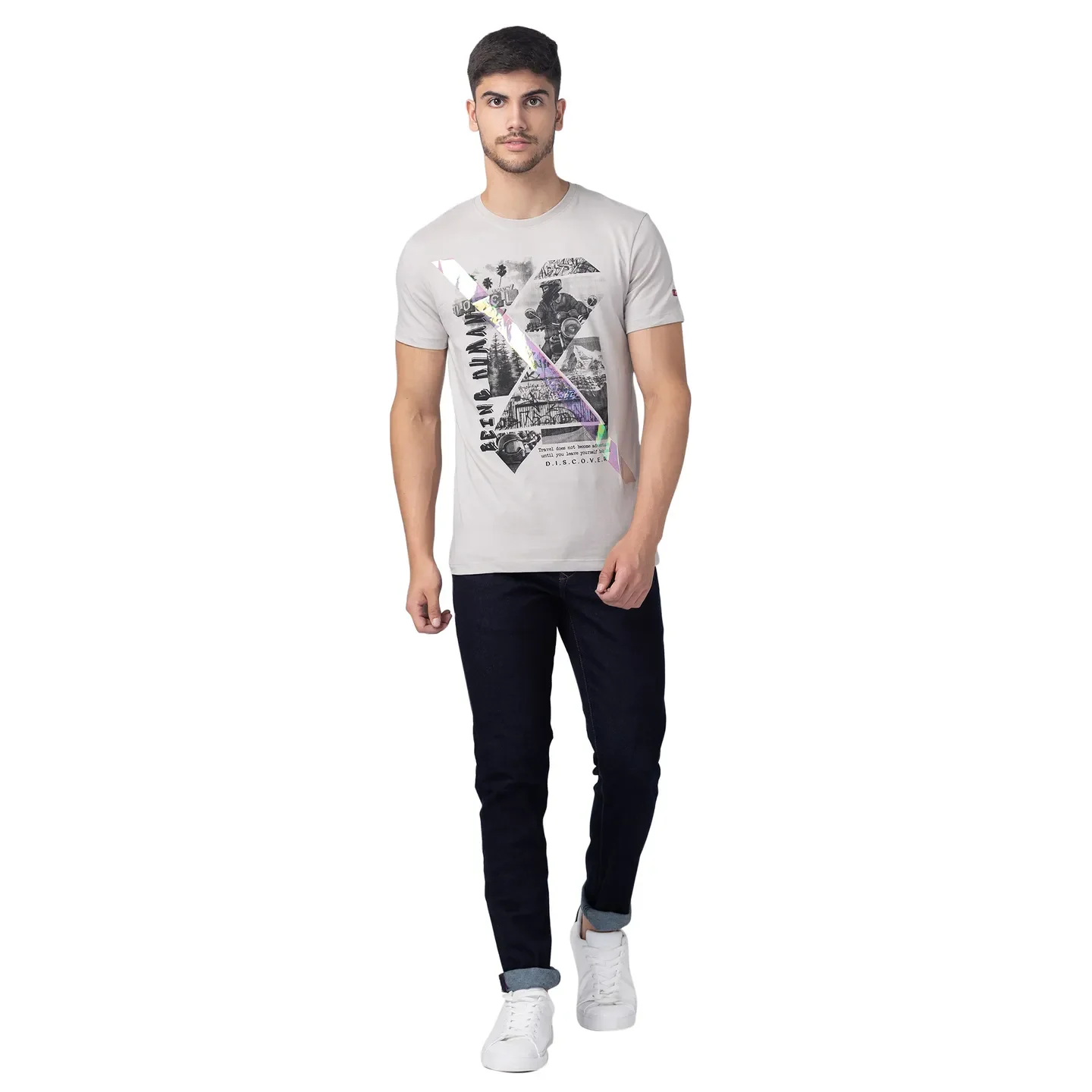 Blue Skinny Straight Fit Men's Denims by Being Human Clothing - Image 5