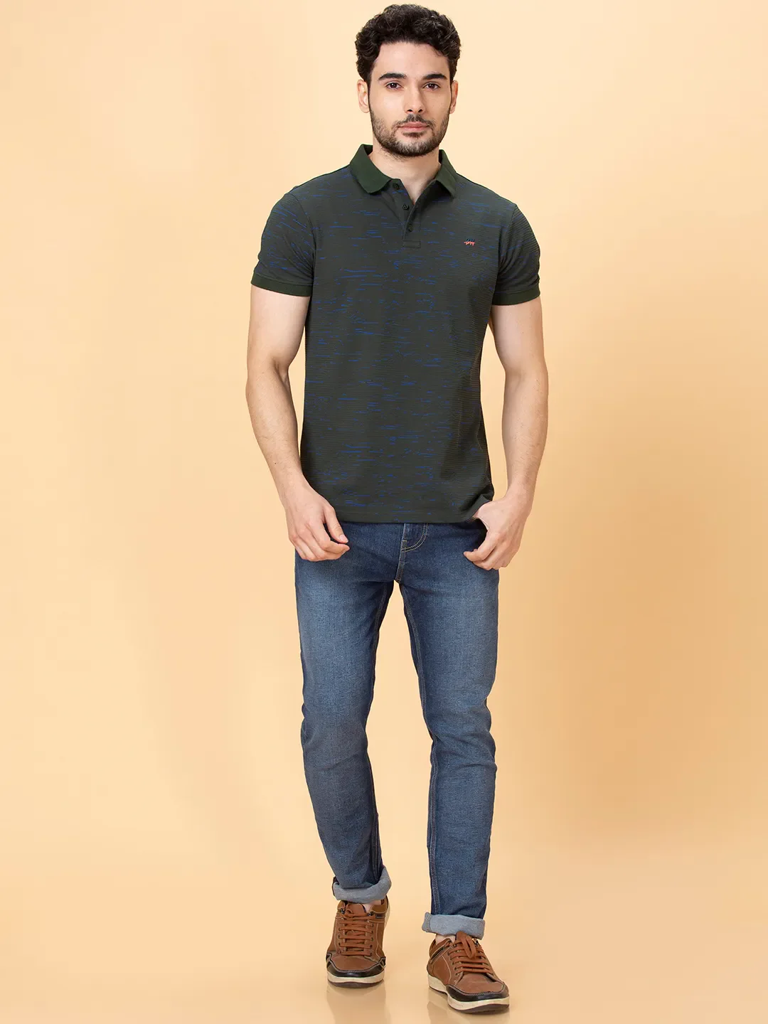 Blue Skinny Fit Men's Denims by Being Human Clothing - Image 2