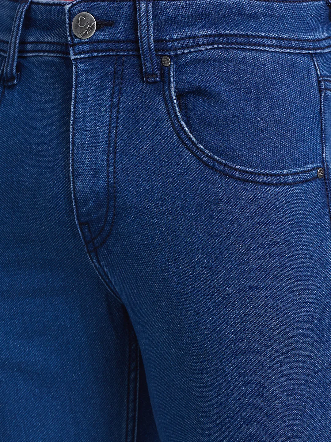 Blue Skinny Straight Fit Men's Denims by Being Human Clothing - Image 4