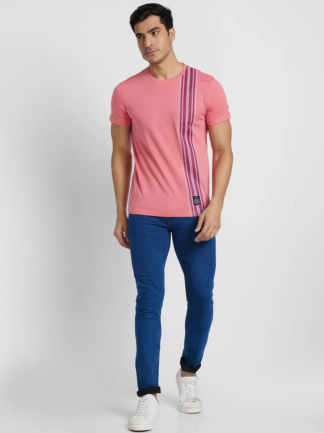 Blue Skinny Straight Fit Men's Denims by Being Human Clothing - Image 5