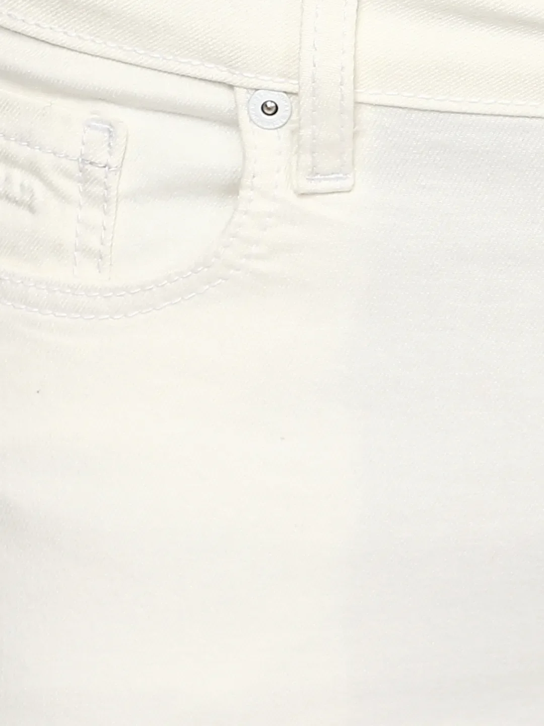 White Skinny Straight Fit Men's Denims by Being Human Clothing - Image 4