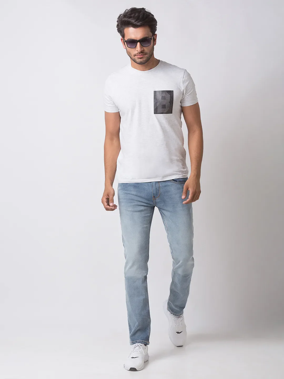 Blue Skinny Straight Fit Men's Denims by Being Human Clothing - Image 5
