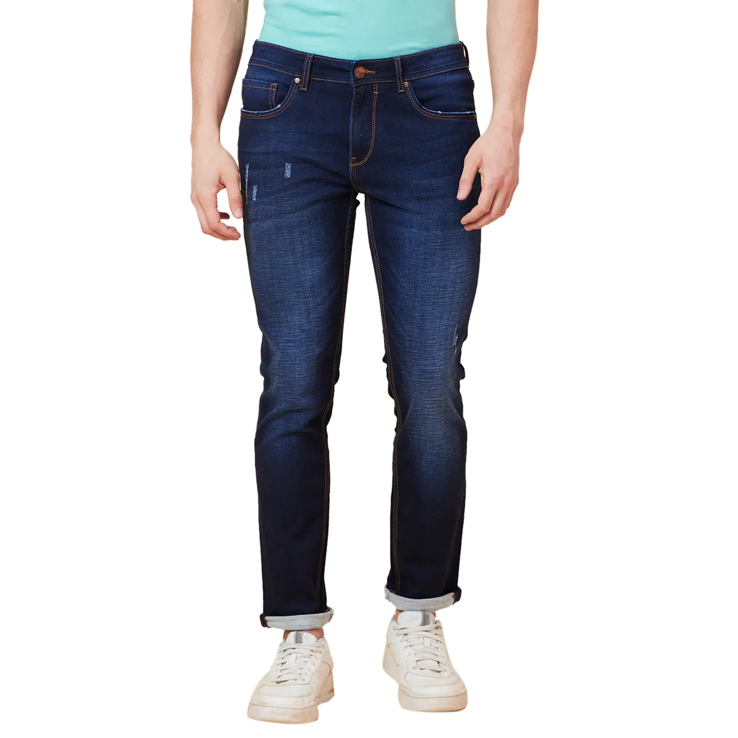 Blue Skinny Fit Men's Denims by Being Human Clothing