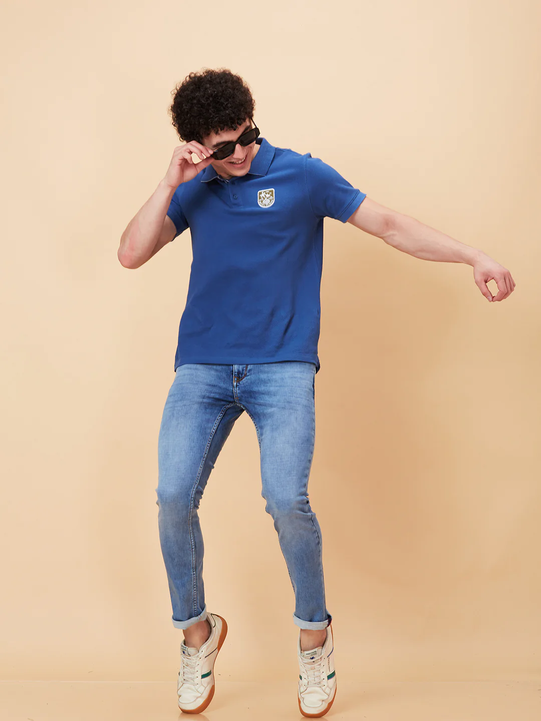 Light Blue Skinny Fit Denims For Men By Being Human Clothing - Image 5