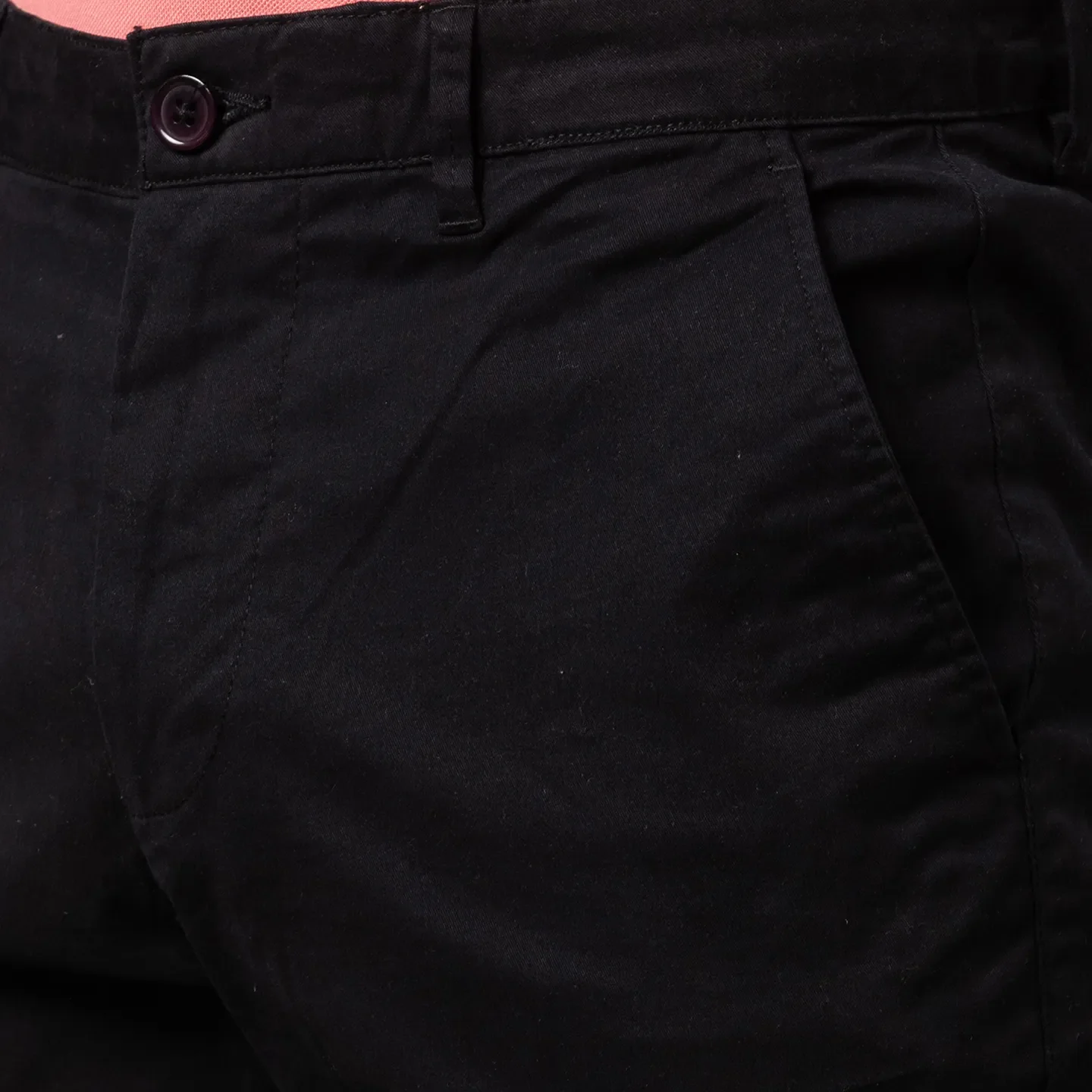Black Slim Straight Fit Men's Chinos by Being Human Clothing - Image 5