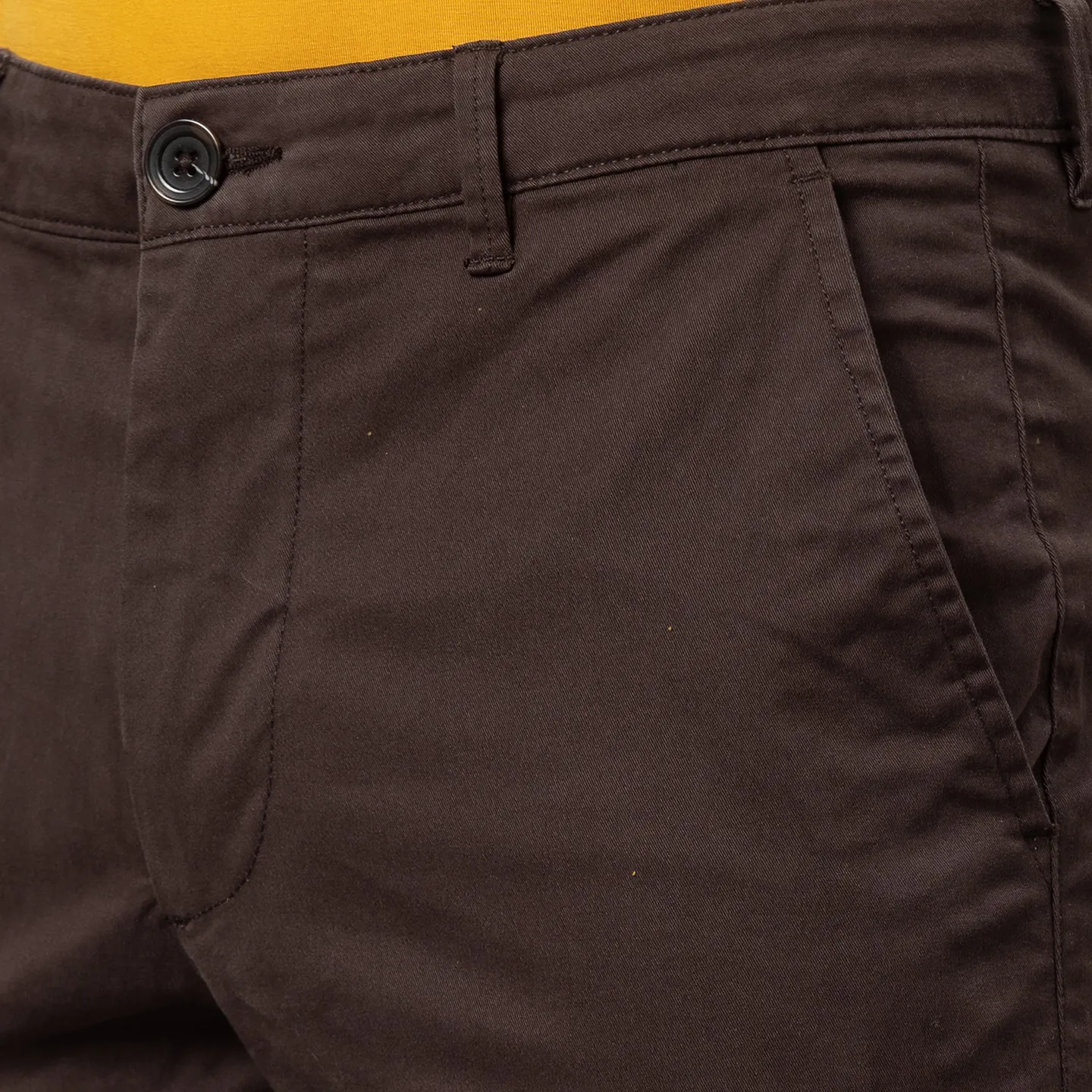 Brown Slim Fit Chinos For Men By Being Human Clothing - Image 5