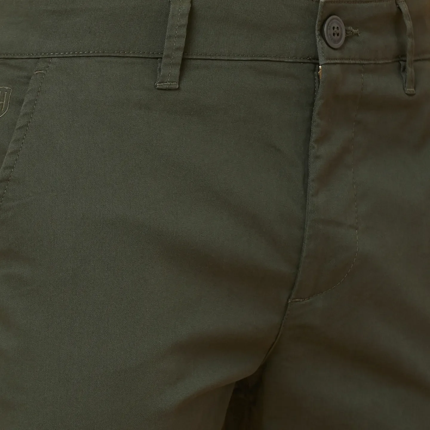 Green Slim Straight Fit Men's Chinos by Being Human Clothing - Image 2