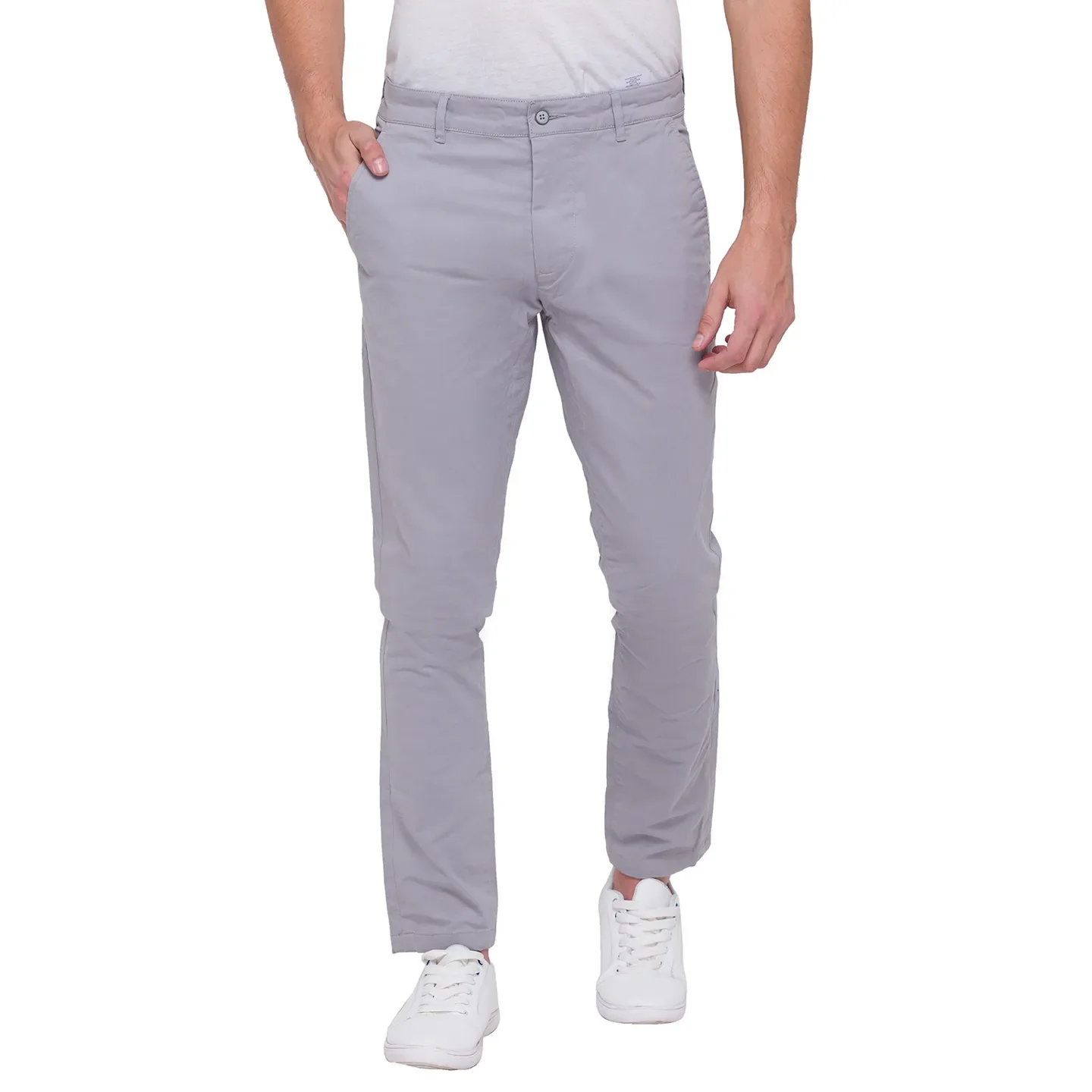 Blue Slim Straight Fit Men's Chinos by Being Human Clothing