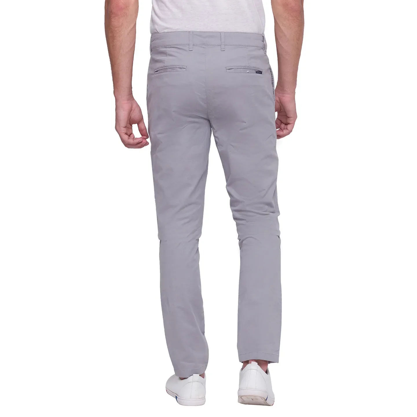 Blue Slim Straight Fit Men's Chinos by Being Human Clothing - Image 4