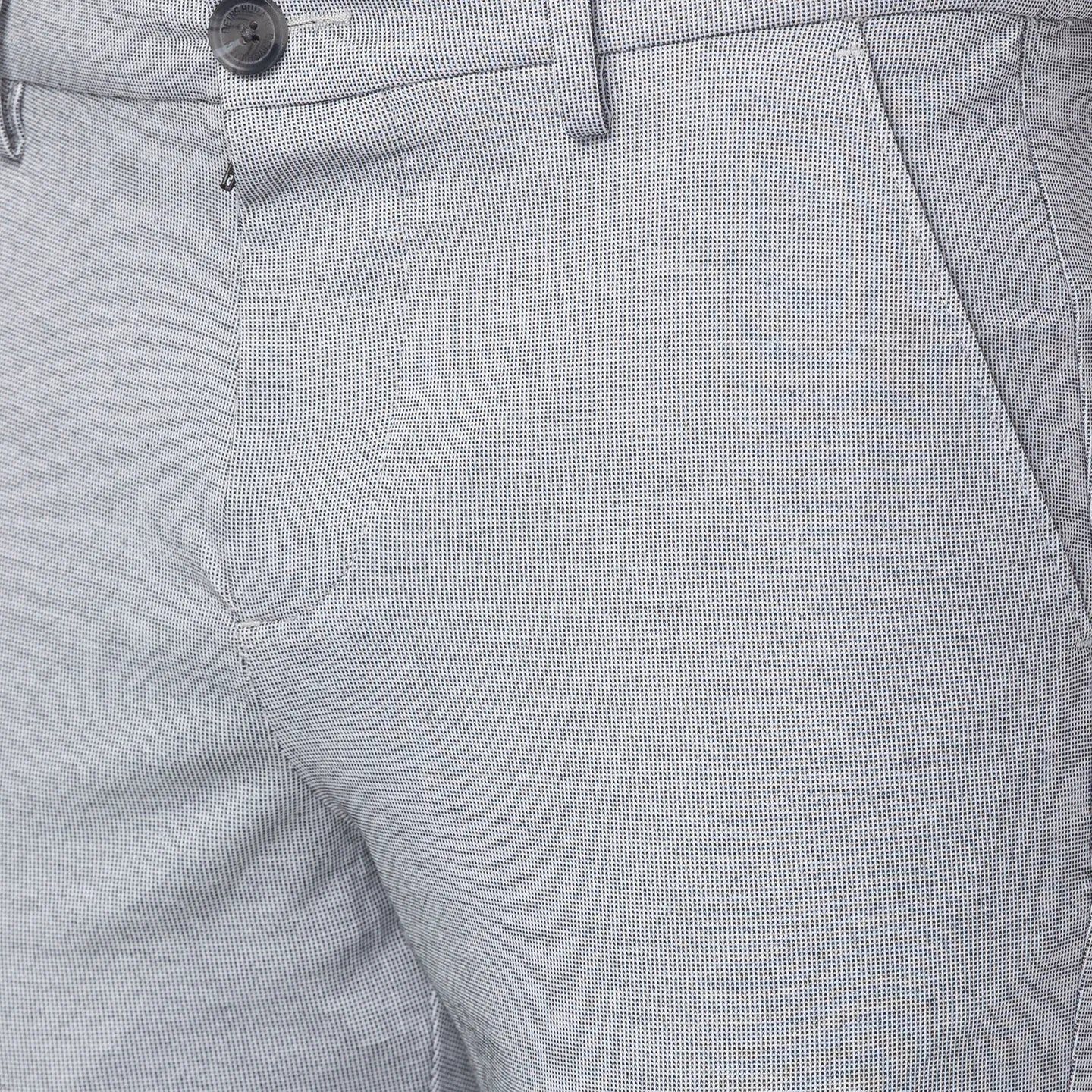 Grey Slim Straight Fit Men's Chinos by Being Human Clothing - Image 4