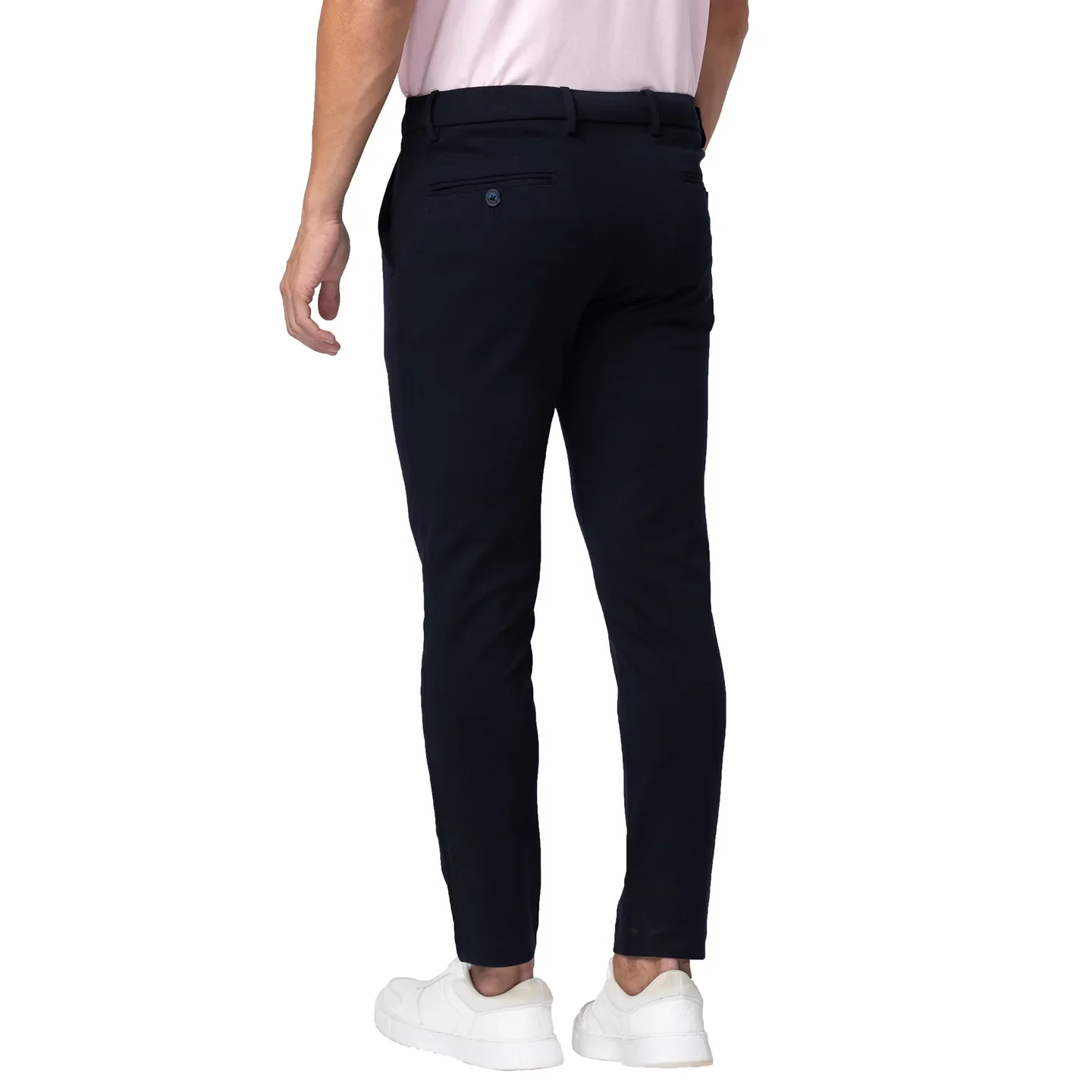 Blue Slim Straight Fit Men's Chinos by Being Human Clothing - Image 3