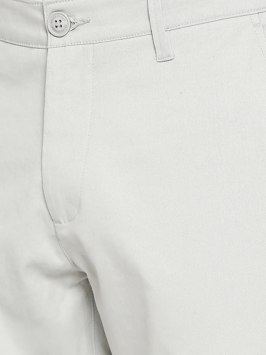 Grey Slim Straight Fit Men's Chinos by Being Human Clothing - Image 5