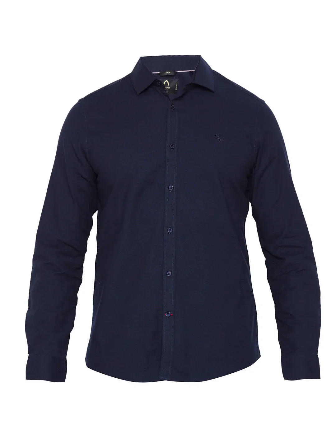 Blue Regular Fit Regular Collar Long Sleeves Cotton Men's Shirt by Being Human Clothing - Image 7