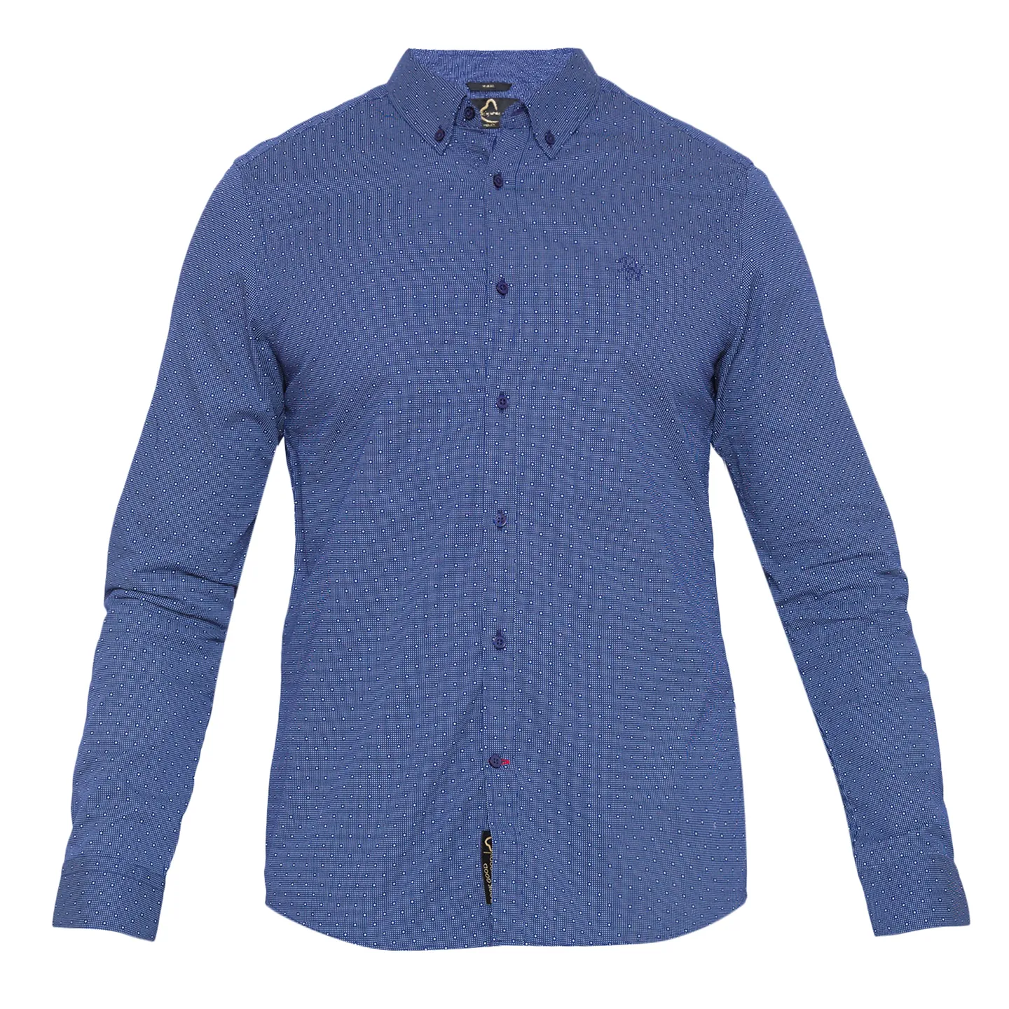 Blue Regular Fit Regular Collar Long Sleeves Cotton Men's Shirt by Being Human Clothing - Image 7
