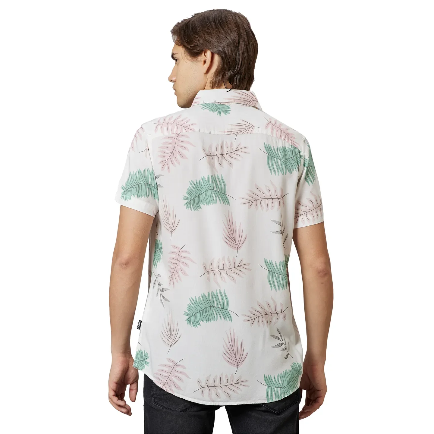 Off-White Slim Fit Regular Collar Men's Shirt by Being Human Clothing - Image 2