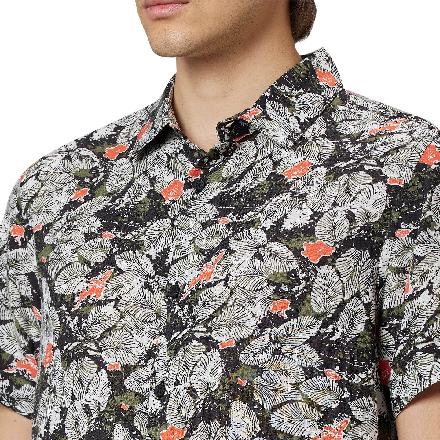 White Slim Fit Regular Collar Men's Shirt by Being Human Clothing - Image 4