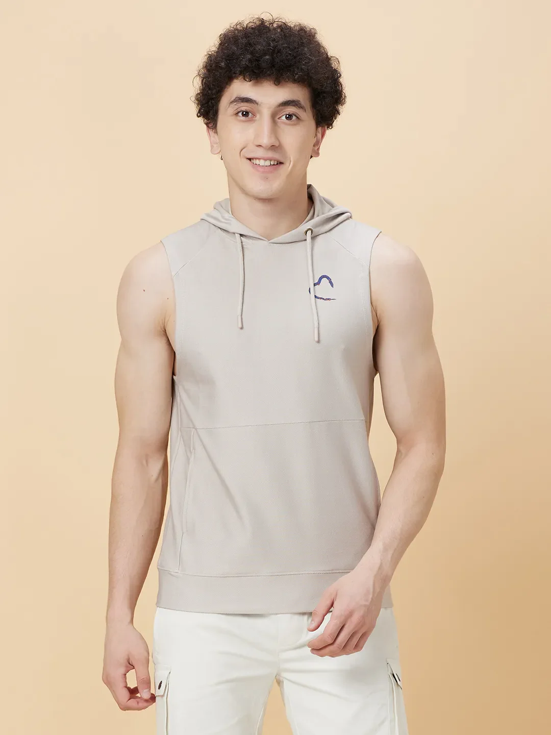 Fawn Slim Fit Hooded Neck Men's T-Shirt by Being Human Clothing