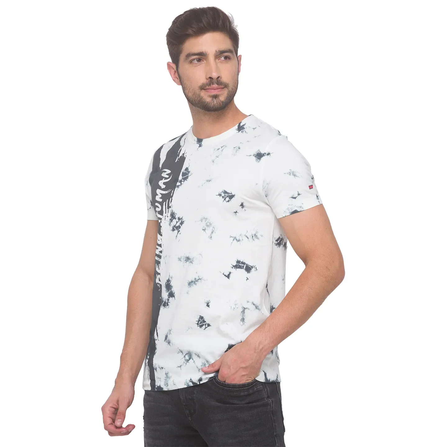 Grey Regular Fit Men's Short Sleeves T-Shirt by Being Human Clothing