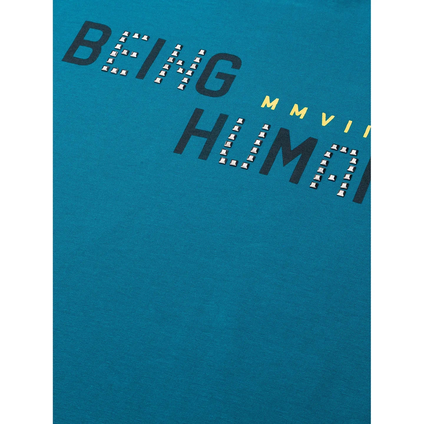 Green Slim Straight Fit Men's Short Sleeves T-Shirt by Being Human Clothing - Image 5