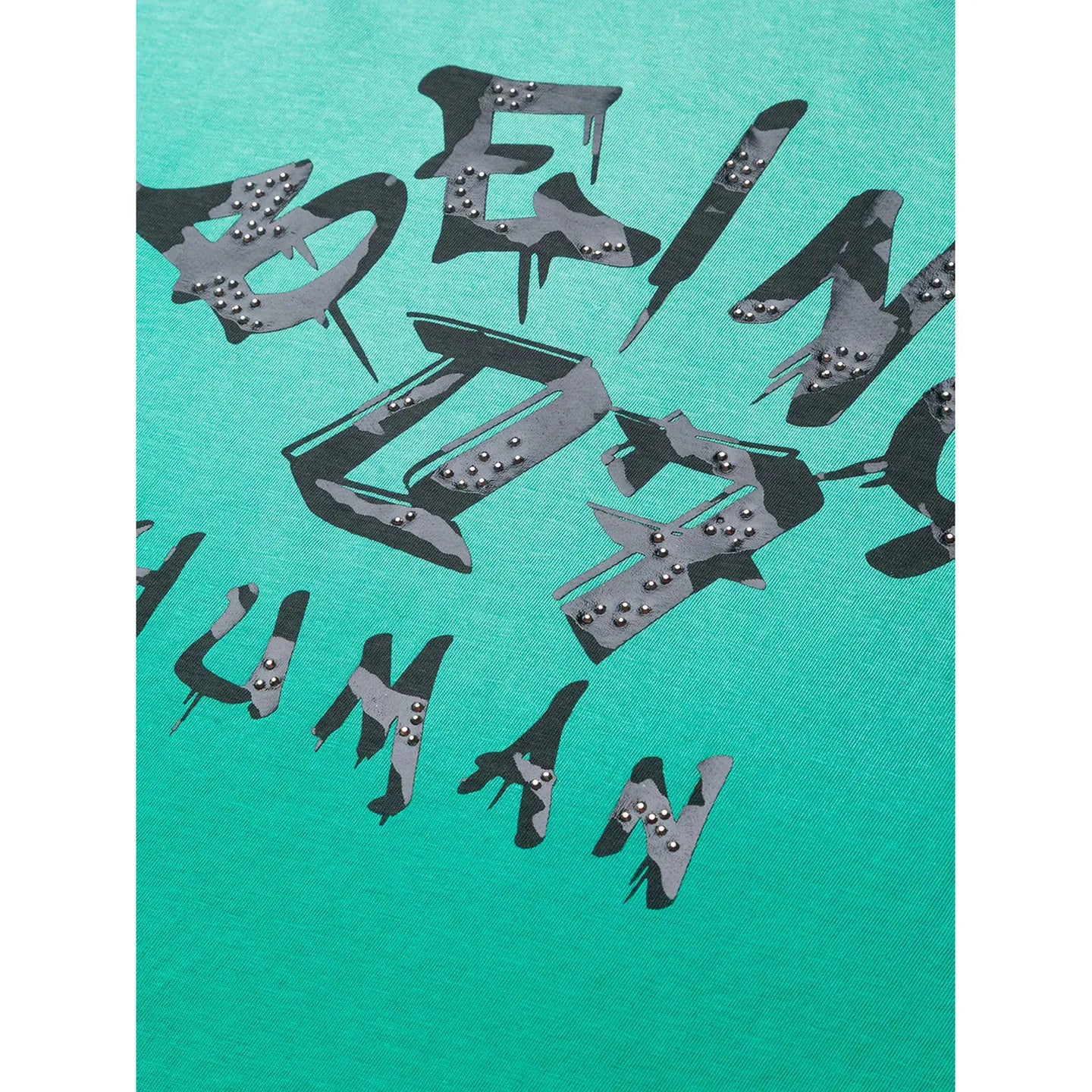 Green Slim Fit Round Neck Men's T-Shirt by Being Human Clothing
