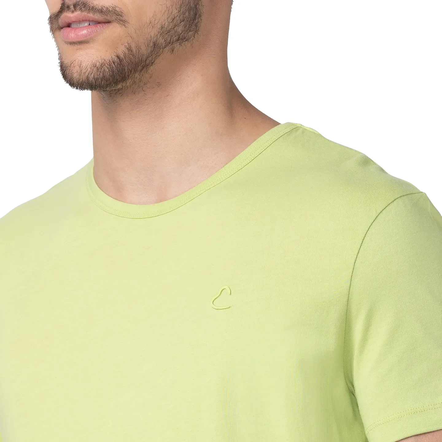 Green Slim Straight Fit Men's Short Sleeves T-Shirt by Being Human Clothing - Image 4