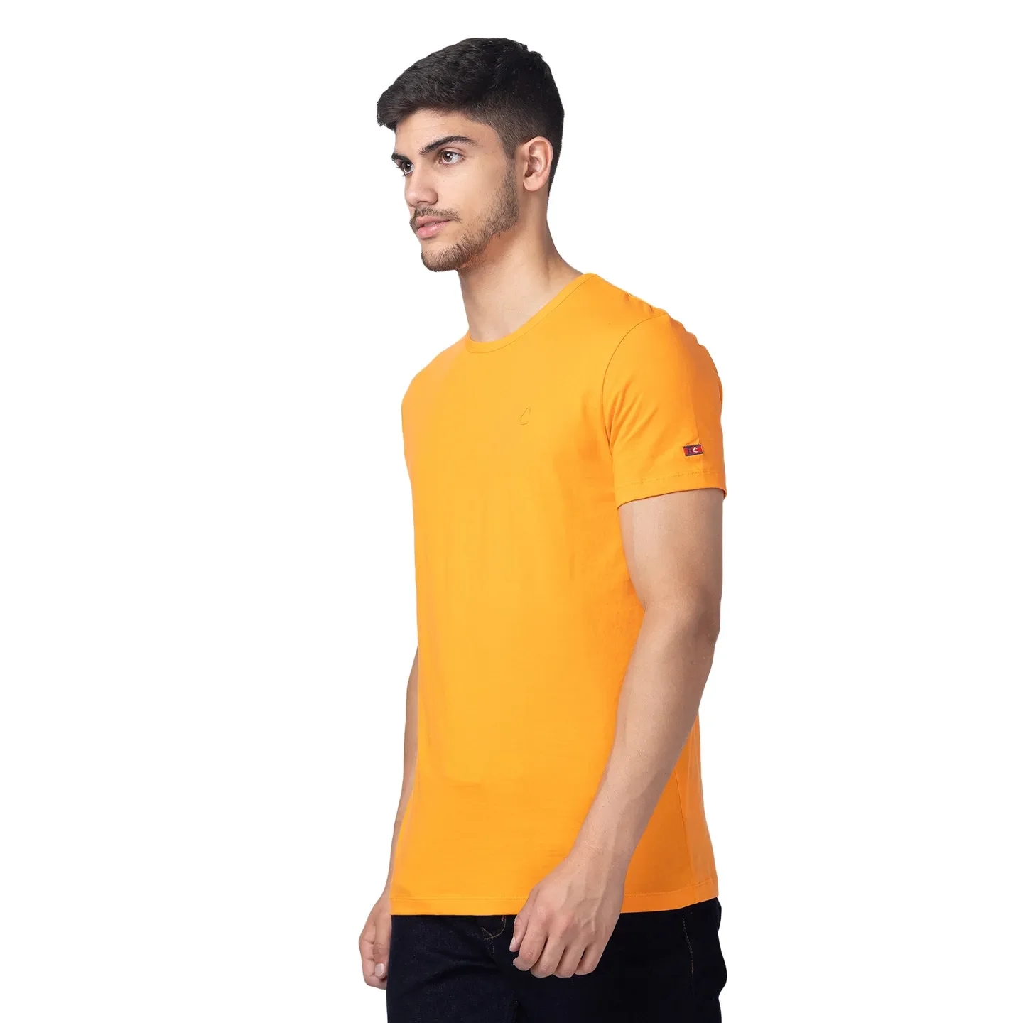 Orange Slim Straight Fit Men's Short Sleeves T-Shirt by Being Human Clothing - Image 2