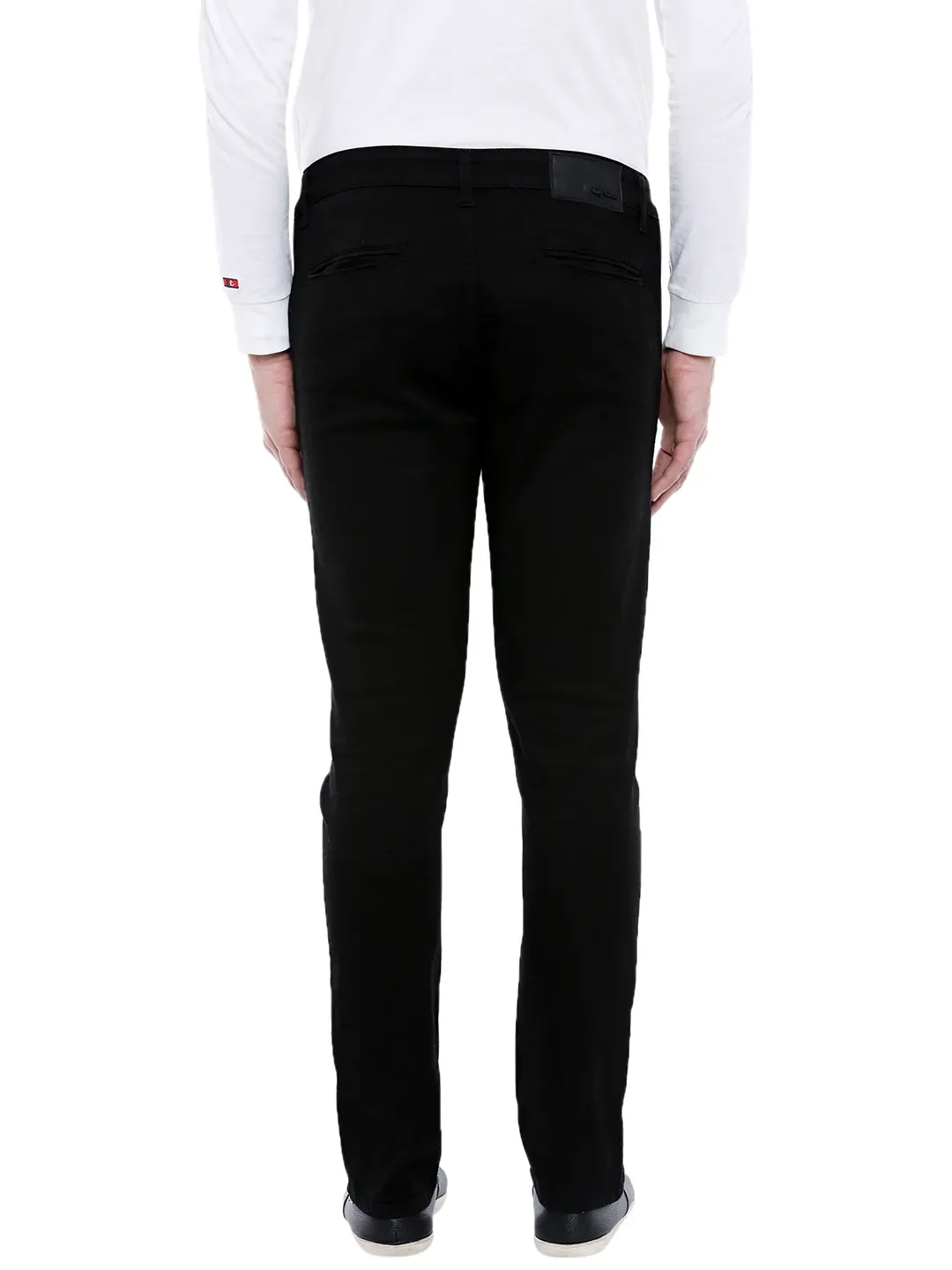 Black Slim Straight Fit Men's Denims by Being Human Clothing - Image 5