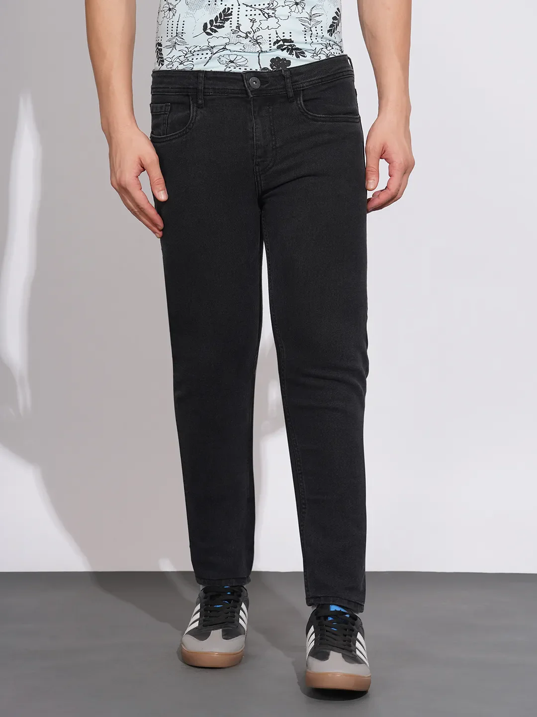 Black Slim Fit Men's Denims by Being Human Clothing